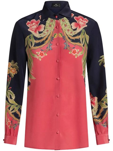 ETRO printed silk shirt - Pink - zdjęcie produktu nr 1