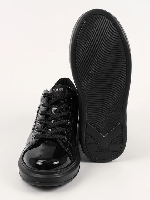 Karl Lagerfeld sneakersy skórzane KAPRI damskie kolor czarny KL62525S