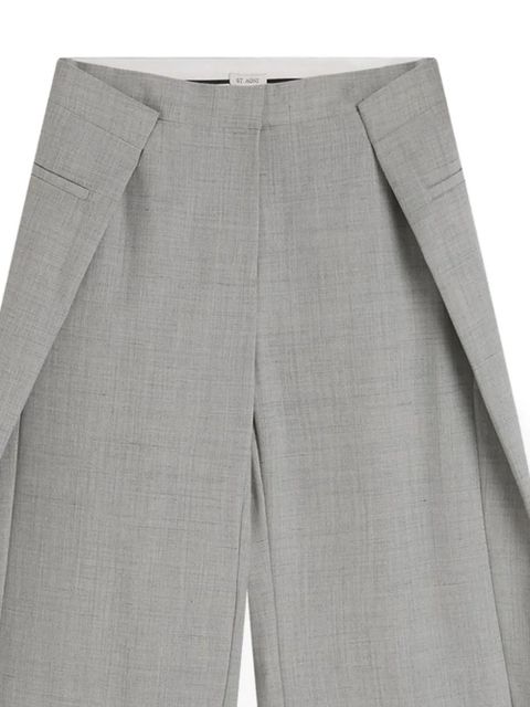 St. Agni tailored fold trousers - Grey - zdjęcie produktu nr 2