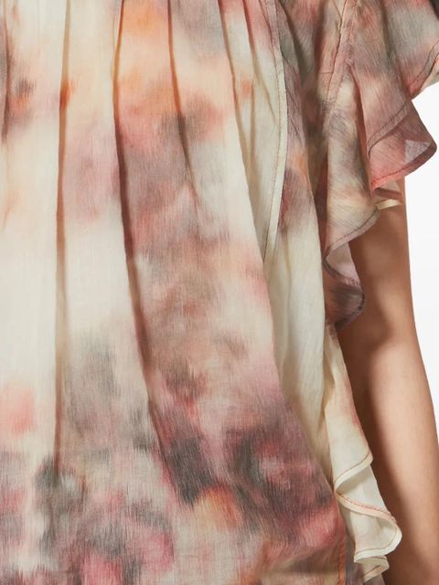 MARANT ÉTOILE Daliyane ruffled blouse - Neutrals