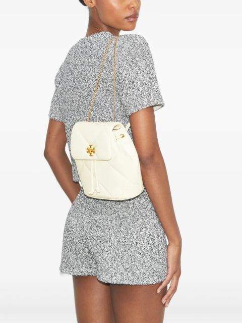 Tory Burch Kira quilted leather backpack - White