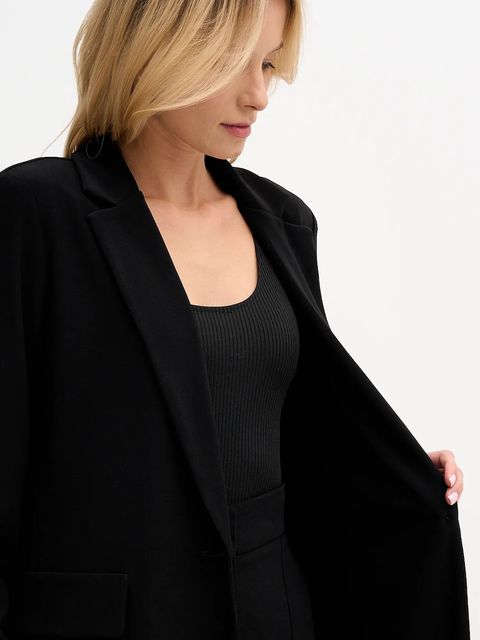 Joseph Ribkoff marynarka kolor czarny jednorzędowa gładka 231064