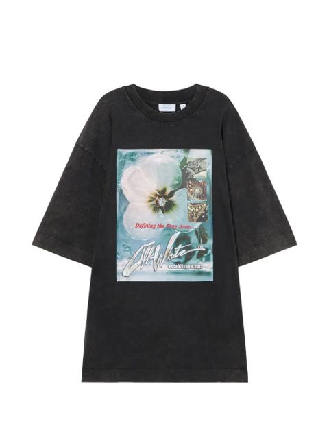 Off-White graphic oversized mini T-shirt dress - Black - zdjęcie produktu nr 1
