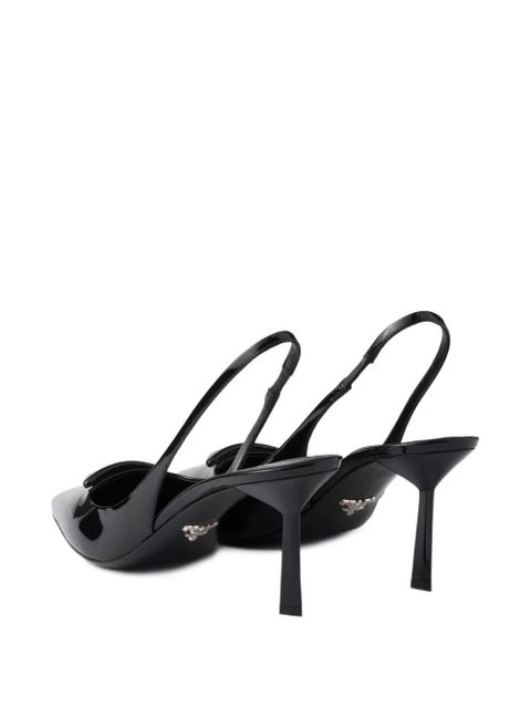Prada slingback patent leather pumps - Black