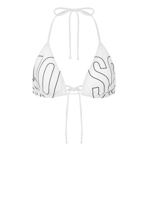 Moschino logo-print bikini top - White - zdjęcie produktu nr 1