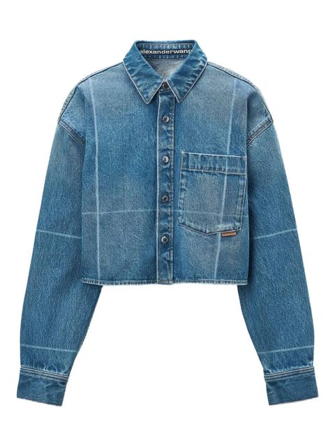 Alexander Wang faded-fold-line shirt - Blue - zdjęcie produktu nr 1