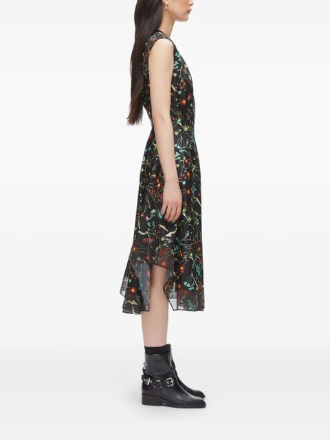 3.1 Phillip Lim floral-pattern sleeveless midi dress - Black