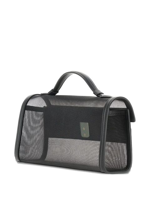 Savette Symmetry mesh-panelled top-handle bag - Black
