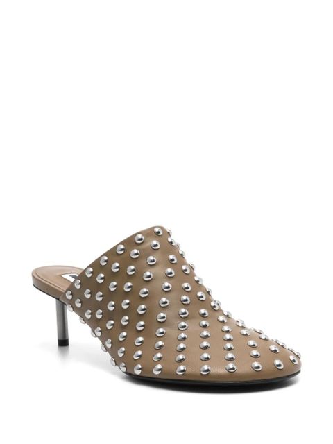 Jil Sander 50mm studded mules - Green - zdjęcie produktu nr 2