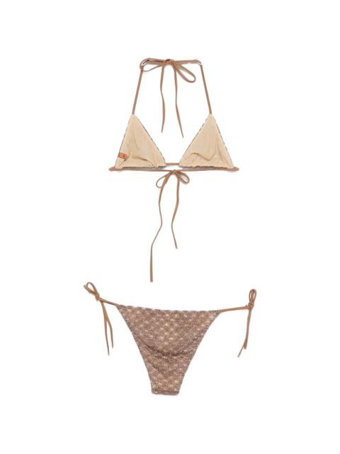 Missoni beaded triangle bikini - Brown - zdjęcie produktu nr 2