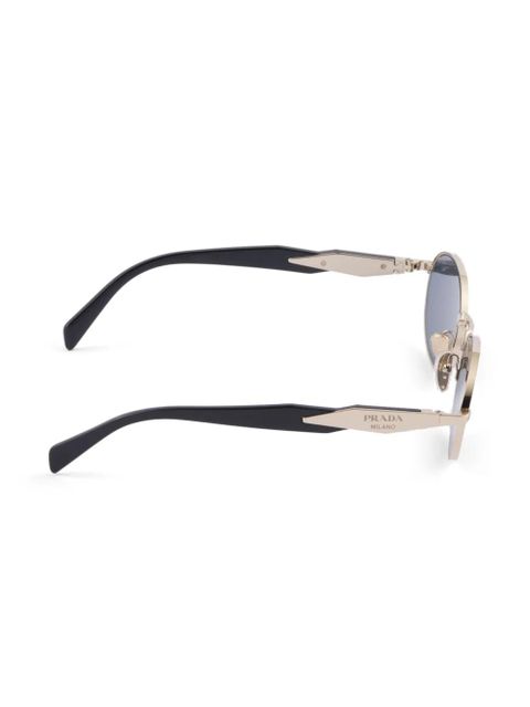 Prada Eyewear tinted oval-frame sunglasses - Silver - zdjęcie produktu nr 1