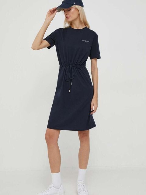 Tommy Hilfiger sukienka bawełniana - zdjęcie produktu nr 2