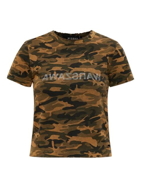 MISBHV camouflage-print T-Shirt - Brown - zdjęcie produktu nr 1