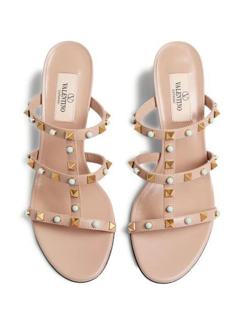 Valentino Garavani 60mm Rockstud embellished sandals - Pink