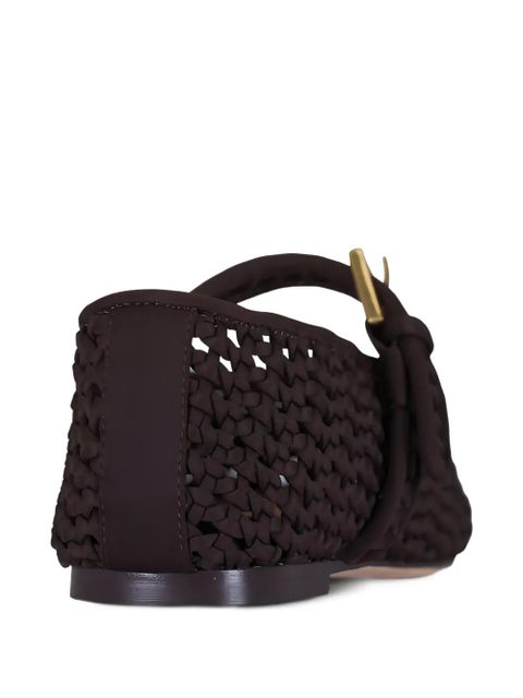 NAGHEDI Sydney buckle ballet flats - Brown