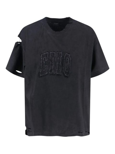Balenciaga destroyed logo T-shirt - Black - zdjęcie produktu nr 1