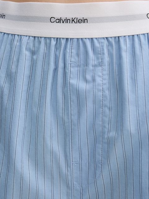 Calvin Klein Underwear piżama bawełniana damska kolor niebieski bawełniana LV00QS7576