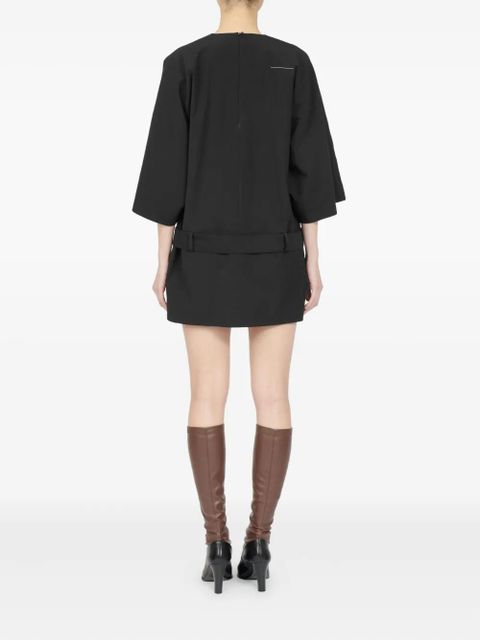 MM6 Maison Margiela belted mini dress - Black