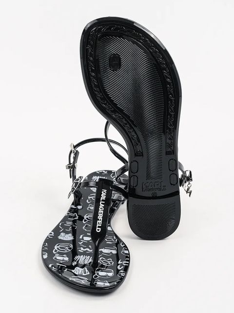 Karl Lagerfeld sandały JELLY NFT damskie kolor czarny KL80002G