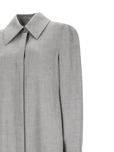 Jil Sander collared long-sleeve dress - Grey