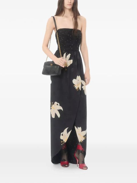 Valentino Garavani Apres L'Hiver Lilium-pattern gown - Black - zdjęcie produktu nr 2