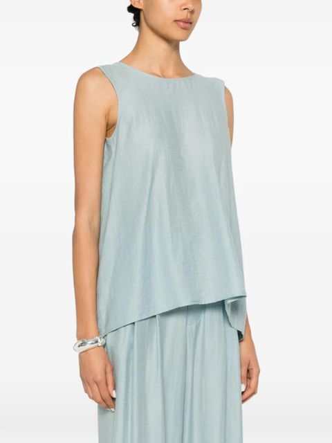 Eleh sleeveless flared blouse - Blue