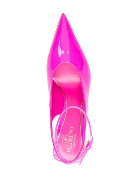 Valentino Garavani One Stude Hyper 110mm leather pumps - Pink