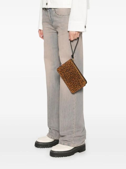 ISABEL MARANT leopard-print flat pouch - Brown - zdjęcie produktu nr 2