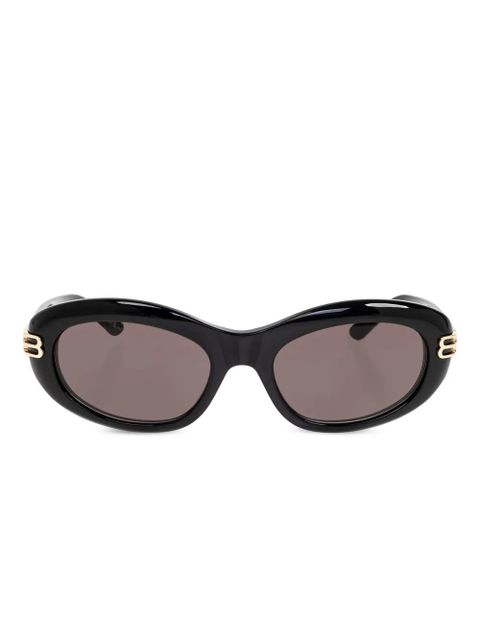 Balenciaga Eyewear oval-frame sunglasses - Black - zdjęcie produktu nr 1