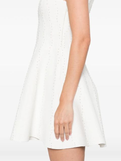 SANDRO beaded mini dress - White