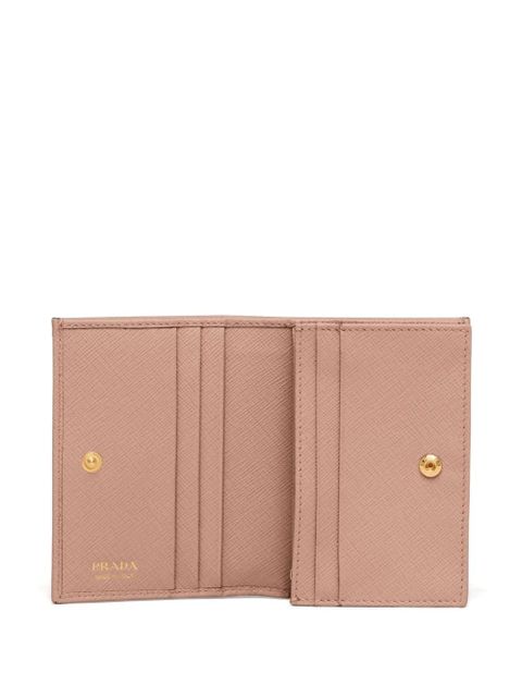Prada logo plaque wallet - Neutrals