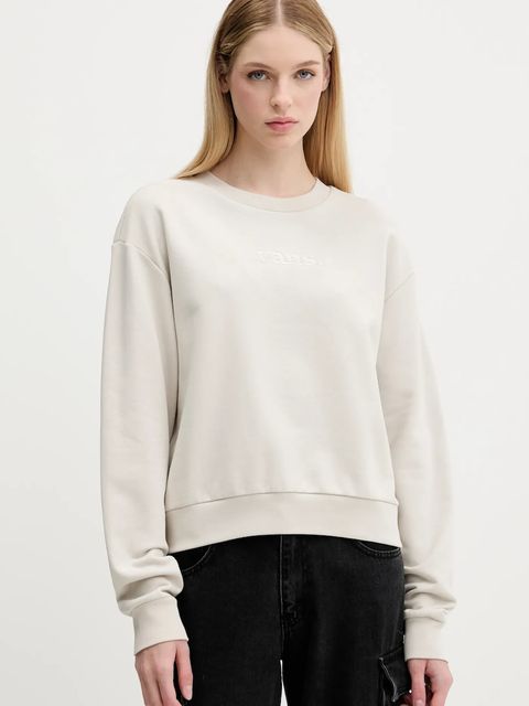 Vans bluza bawełniana damska kolor beżowy gładka VN000RAMEN91 - zdjęcie produktu nr 1