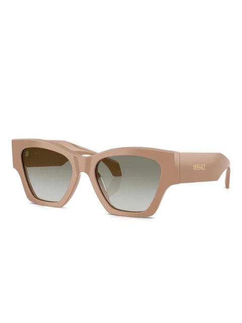 Versace Eyewear geometric-frame sunglasses - Brown - zdjęcie produktu nr 2