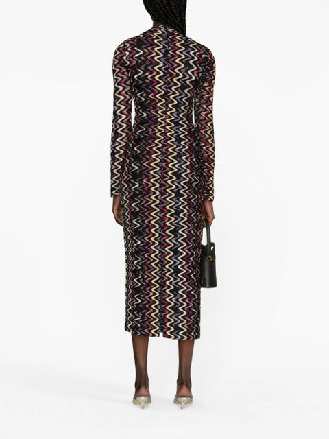 Missoni zigzag-pattern maxi dress - Black