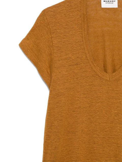 MARANT ÉTOILE V-neck T-shirt - Brown