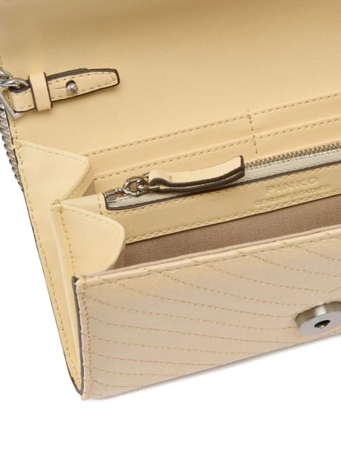 PINKO Love-Birds buckle cross body bag - Neutrals