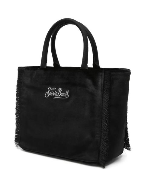 MC2 Saint Barth fringe-trim tote bag - Black - zdjęcie produktu nr 2
