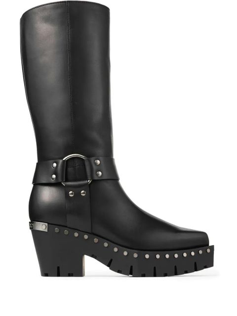 Jimmy Choo 75mm Quinn boots - Black - zdjęcie produktu nr 1