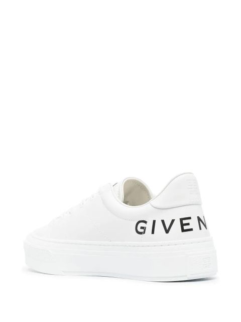Givenchy logo-print leather low-top sneakers - White - zdjęcie produktu nr 2