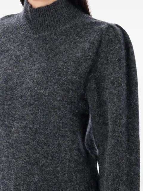 MARANT ÉTOILE turtleneck puff-sleeve sweater - Grey - zdjęcie produktu nr 2