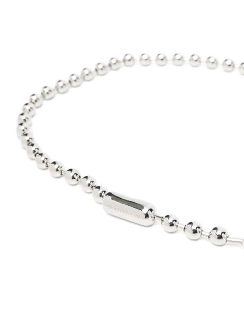Alexander McQueen pearl-embellishment belt - Silver - zdjęcie produktu nr 2