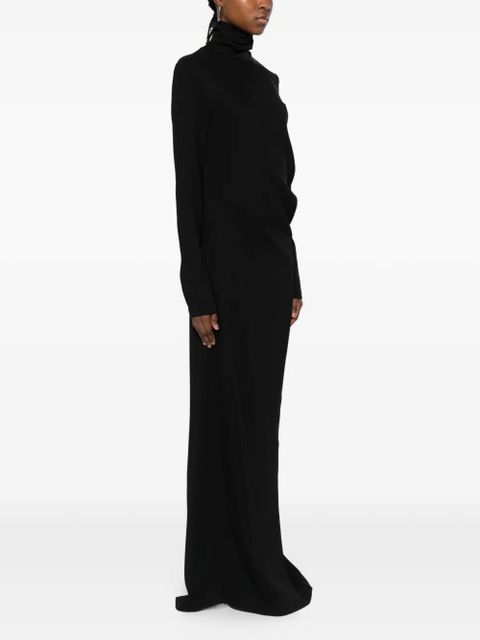 TOTEME twist long-sleeve maxi dress - Black
