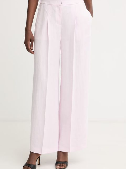 BOSS spodnie damskie z lnem Tiana11 - zdjęcie produktu nr 1