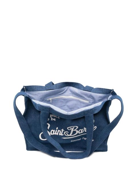 MC2 Saint Barth logo-print shoulder bag - Blue