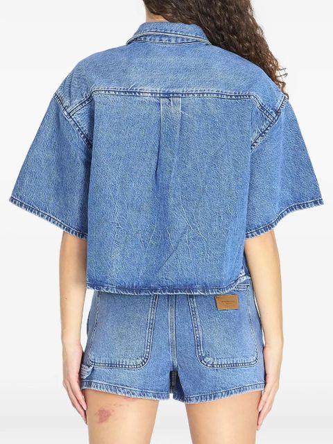 Alexander Wang patch-pocket denim shirt - Blue