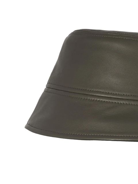 Yves Salomon leather bucket hat - Green - zdjęcie produktu nr 2