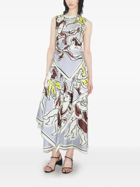 Tory Burch printed silk dress - Blue - zdjęcie produktu nr 2