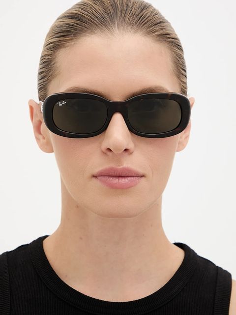 Ray-Ban okulary przeciwsłoneczne damskie kolor czarny 0RB2221