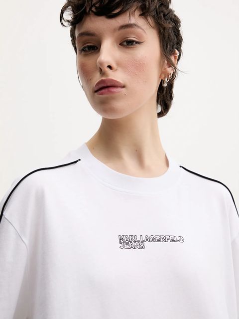 Karl Lagerfeld Jeans t-shirt bawełniany damski kolor biały A2W17028 - zdjęcie produktu nr 2