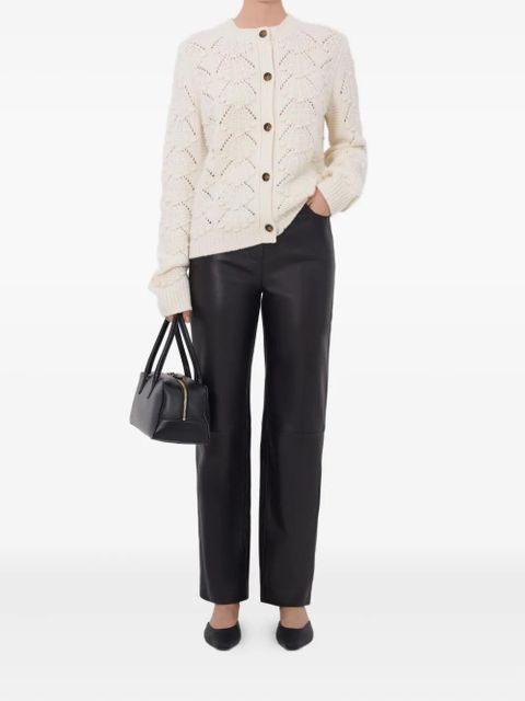 LouLou de Saison Bach crochet button cardigan - Neutrals - zdjęcie produktu nr 2